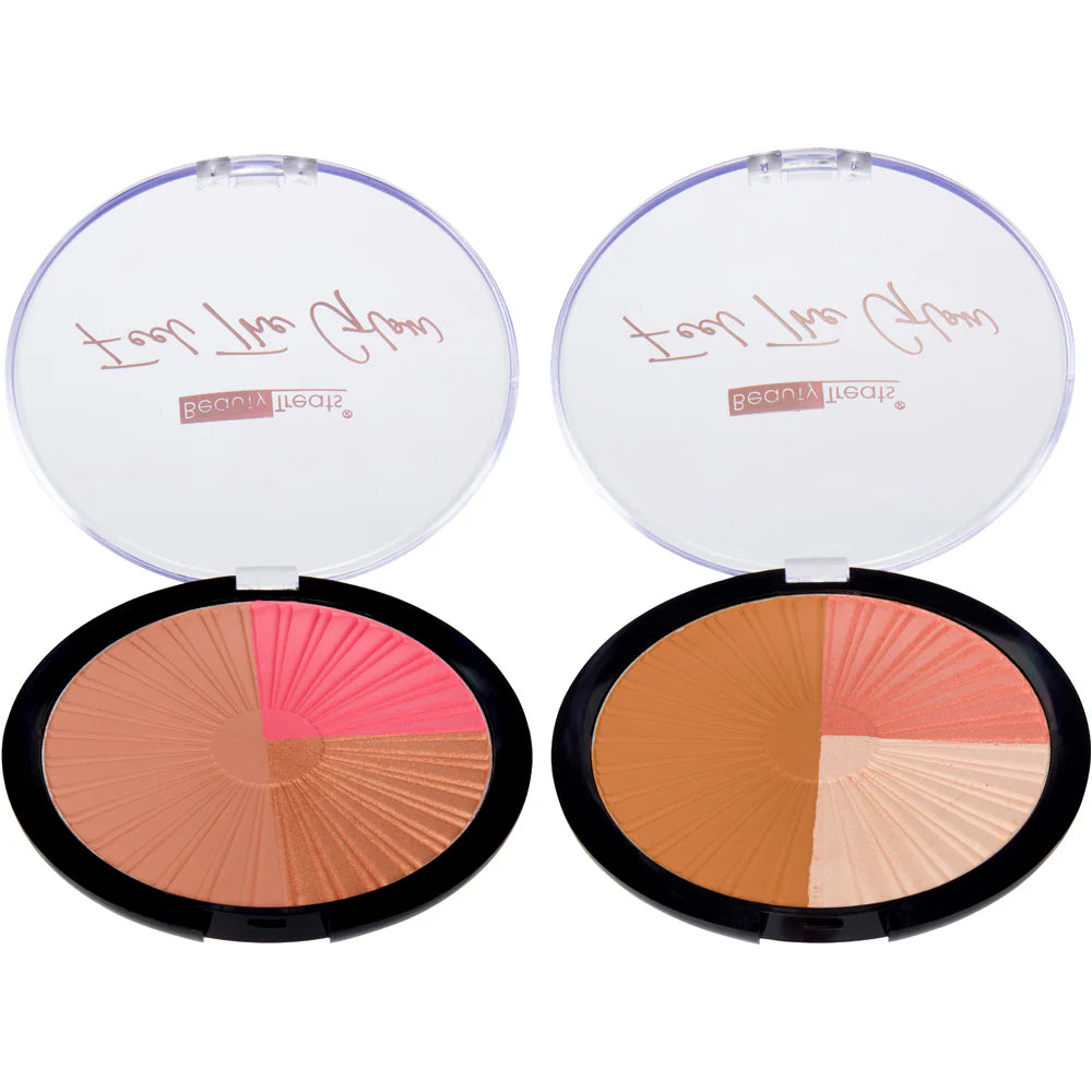 Glow blush, highlight & bronzer