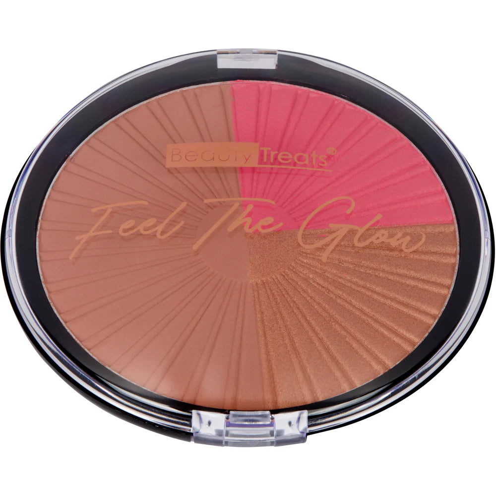 Glow blush, highlight & bronzer