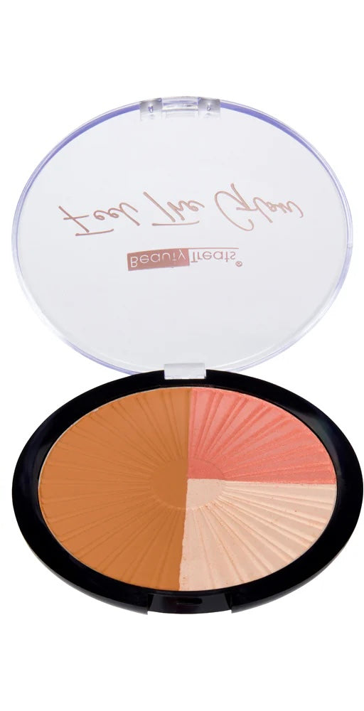 Glow blush, highlight & bronzer