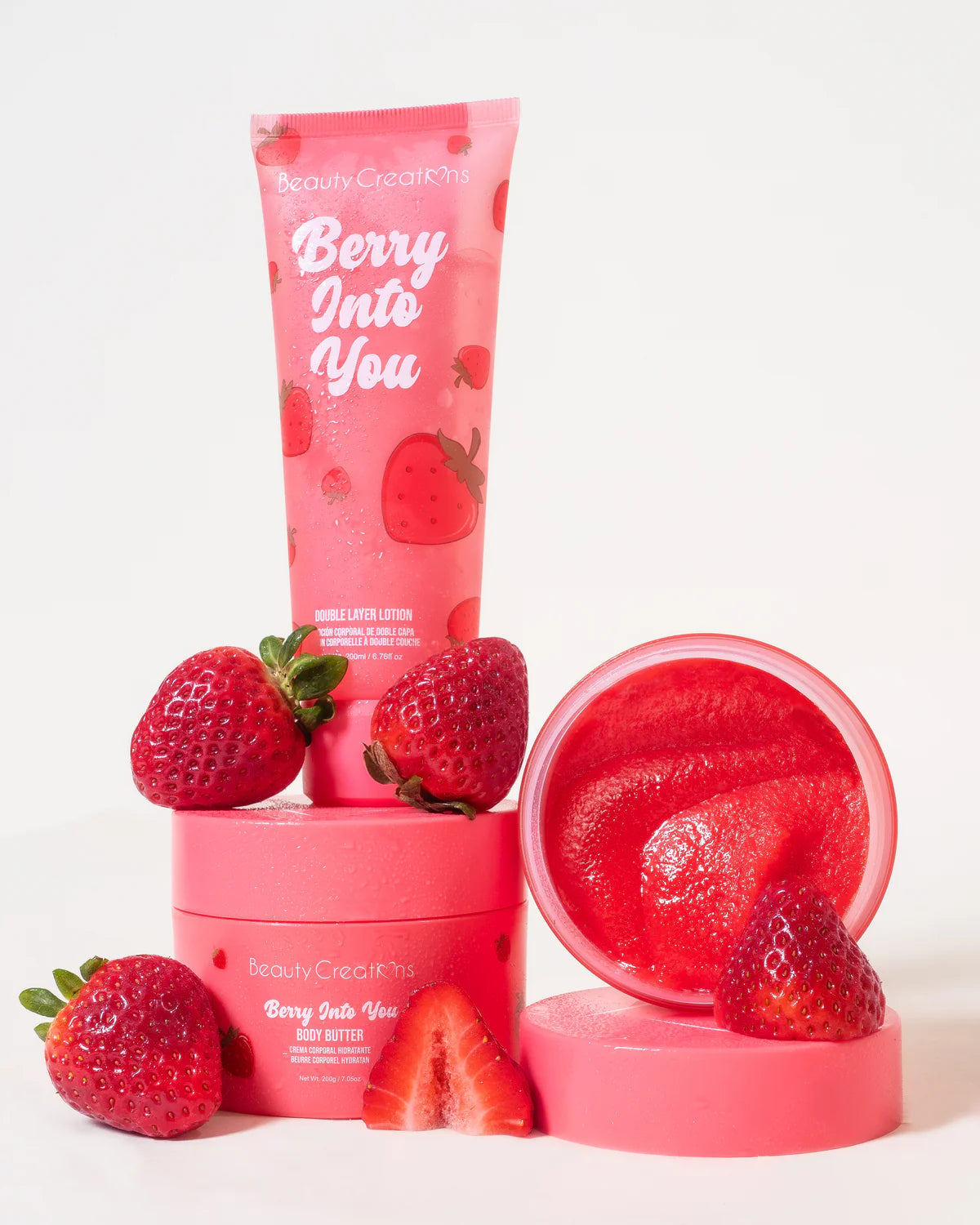 Lotion corporel fraise sucrée