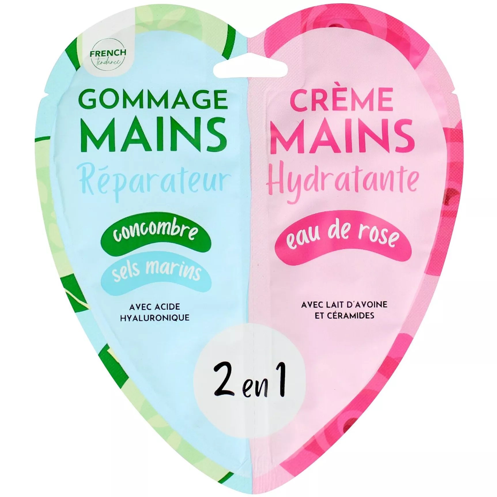 Duo Gommage / Crème hydratante réparatrice Mains - Concombre & Sel Marin
